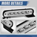 Auto Dynasty Chrome Housing Full Led 3rd Third Tail Brake Light Rear Stop Lamp Compatible With Ford Flex 12-18