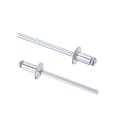 Blind Rivets Aluminum Pull Core Decoration 4mm Diameter 8mm Grip Length Silver Tone 60pcs 