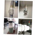 Generic 3 Pcs Kitchen Ventilator Pipe Reducing Ventilation Duct Range Hood Connector Tapered 200mm Into 150mm Conicalline