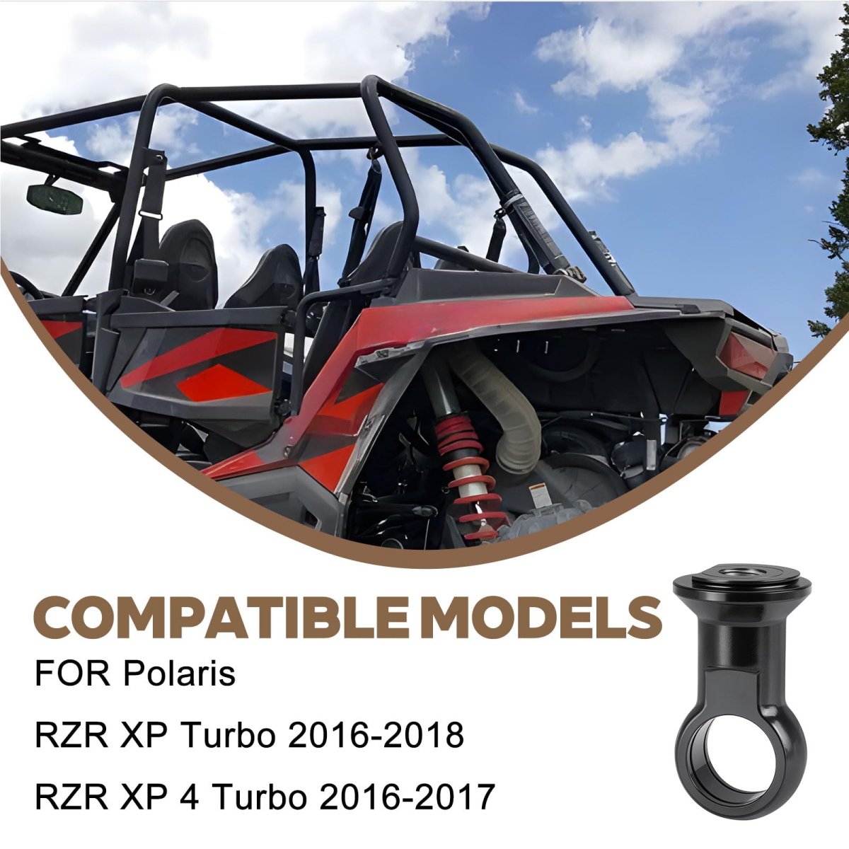 Rear Shock Eyelet For Polaris Rzr Xp 4 Turbo 2016-2018