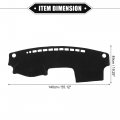 Vekauto Dashboard Cover Compatible For Toyota Camry 2002-2006 Non-slip Polyester Black Mat Dash Board Protector