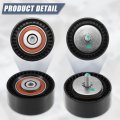 X Autohaux 11287615130 Car Accessory Drive Belt Idler Pulley Deflection For Bmw 535i Gt 2010-2017 Xdrive 2011-2017