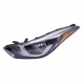 Headlight Replacement For 2014 2015 2016 Hyundai Elantra Driver Side Left Halogen Headlamp Assembly Without Bulbs Clear Lens 