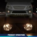 Fog Lights For 2005-2006 Cr-v Crv Driving Bumper Lamps Pair Switch Front Left Driver And Right Passenger Side