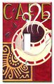 Art Plates Single Gang Toggle Decorative Metal Wall Plate Coffee Cafe 