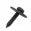 X Autohaux 8pcs 4 2 22mm Stainless Steel Black Head Screw For Car Fender Bumper