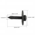 X Autohaux 8pcs 4 2 22mm Stainless Steel Black Head Screw For Car Fender Bumper