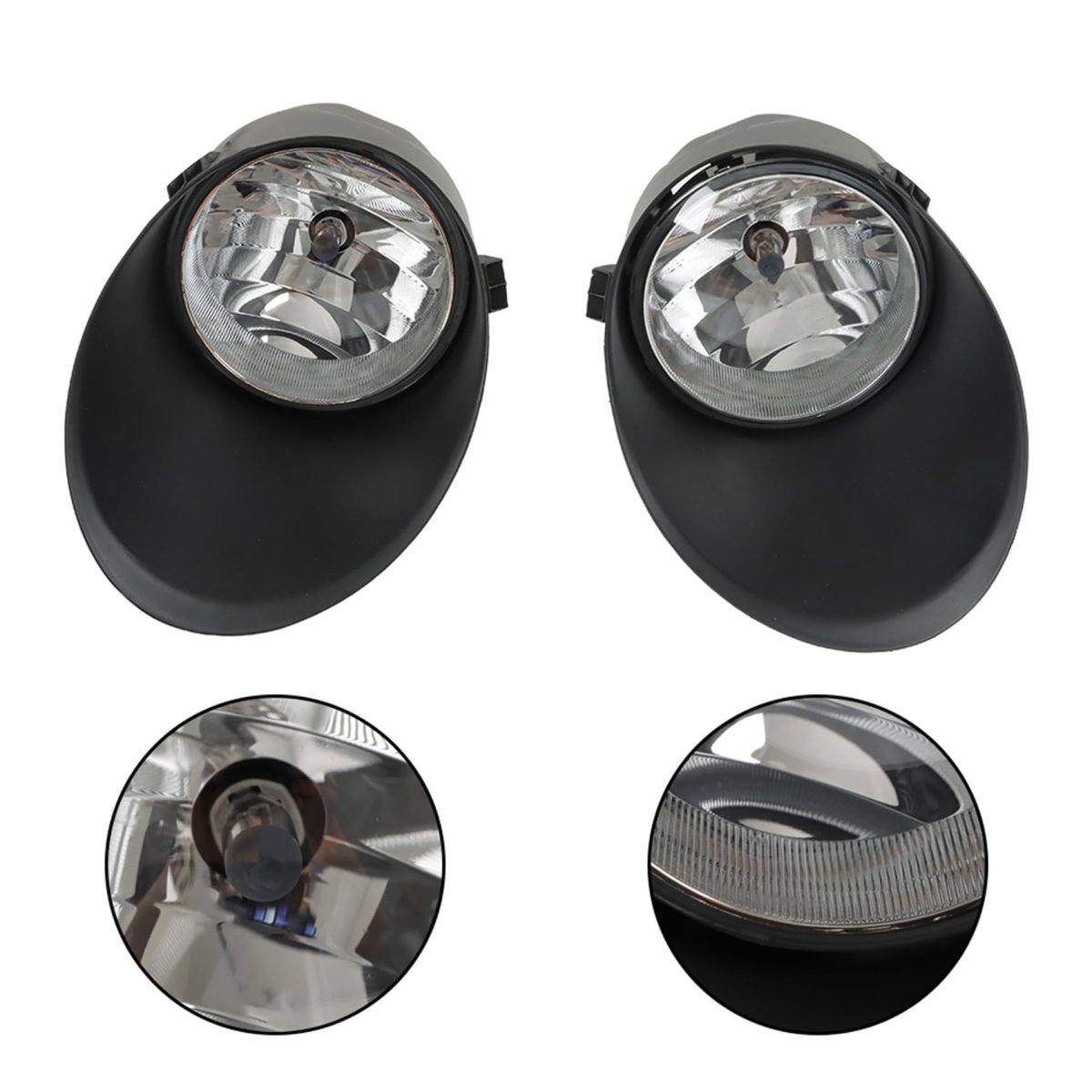 1 Pair Fog Lights Assembly Lh Rh Replacement For Tundra 2007-2013 Left And Right Side 81210-aa030 To2592117