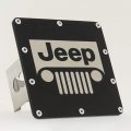 Au-tomotive Gold Inc Officially Licensed Class Iii Rugged Black Hitch Plug For Jeep Grill