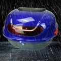 Qiilu Motorcycle Top Case Universal Fit Large Capacity Rear Box Waterproof And Impact Resistant Storage Trunk For Scooter Blue
