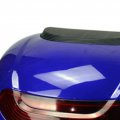Qiilu Motorcycle Top Case Universal Fit Large Capacity Rear Box Waterproof And Impact Resistant Storage Trunk For Scooter Blue