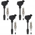 Aintier 4 Ignition Coils Wilth Iridium Spark Plugsfor Toyota Camry Avalon Highlander Es300h Ls500 Ux250h 90919-a2010