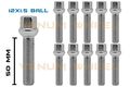 10 Pc Chrome 12x1 5 Ball Seat Lug Bolts 55mm Shank Extended Length 17mm Hex Fits Mercedes Benz 