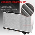 Auto Dynasty Radiator For 94-97 Ford Aspire At Dpi 1626 Factory Style 2-row Cooling Aluminum Core