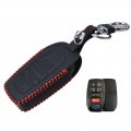 Real Leather Key Cover Keychain For 6 Buttons Toyota Sienna 2021 2022 2023 Remote Keyless 