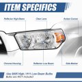 Factory Style Halogen Headlight Lamp For Toyota 4runner Limited Sr5 2010-2013 Driver Left Side Chrome Housing Amber Corner