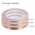 Uxcell Single-sided Conductive Tape Copper Foil Adhesive 4mm 6mm 12mm X 30m 98 4ft For Guitar Emi Shielding Crafts Electrical