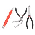 Automotive Electrical Connector Plier 3pcs Disconnect Pliers Kit For Quick Removal Of Connectors Red 