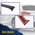 G-plus Rear Window Spoiler Side Wing Trim Cover Compatible With 2015-2017 Bmw 1 Series F20 Glossy Black