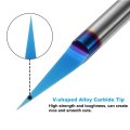 V Groove Router Bit 15 Degree 0 005 Tip Width 1 4 Inch Shank Cnc Engraving Bits With Nano Blue Coated Solid Carbide Cutter For