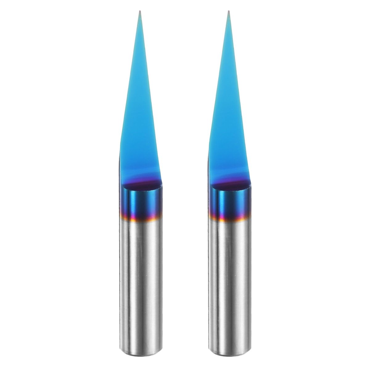 V Groove Router Bit 15 Degree 0 005 Tip Width 1 4 Inch Shank Cnc Engraving Bits With Nano Blue Coated Solid Carbide Cutter For