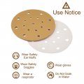 Uxcell 6 17 Hole Hook And Loop Sanding Discs 180 Grit Aluminum Oxide Sandpaper For Random Orbit Sander Wood Metal Wet Dry