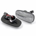 Nslumo Sequential Amber Led Side Marker Lights Replacement For 2005-2011 Cadillac Sts Clear Lens Front Fender Turn Signal