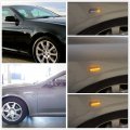 Nslumo Sequential Amber Led Side Marker Lights Replacement For 2005-2011 Cadillac Sts Clear Lens Front Fender Turn Signal