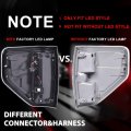 Led Tail Light Assembly With Wiring Harness For Ford F150 2009 2014 Smoke Lens Black Housing Rear Brake Lamps Bl3z13405b
