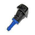Windshield Washer Nozzle For Dodge Avenger 2012 13 Plastic Black And Blue 0 23 In Hose Port 0 77 Mounting Hole Replacement 