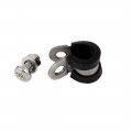Uxcell 10mm P Clips Epdm Rubber Lined Mounting Bracket 5pcs For Pipe Tube Cable