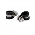 Uxcell 10mm P Clips Epdm Rubber Lined Mounting Bracket 5pcs For Pipe Tube Cable