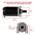 For Starter John Deere Lt133 13 Hp Lt150 L5 15 Ltr155 15 Mod-ztf1-18745