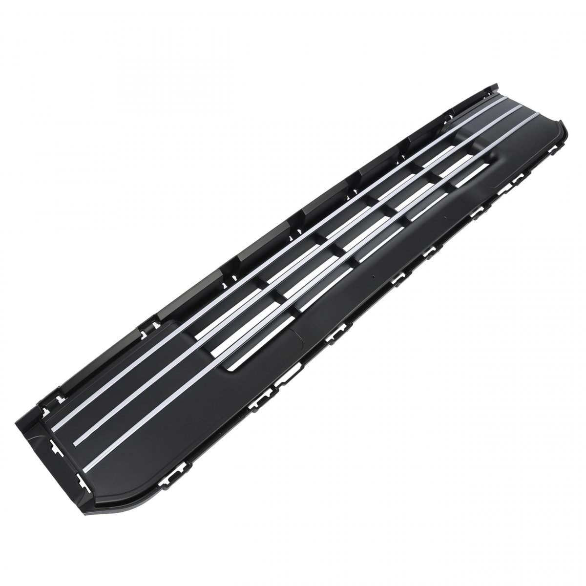 Front Bumper Grill For 2013-2019d Flex Plastic Abs Grille Replacement For Fo1036151 Da8z17k945ba Black Silvery