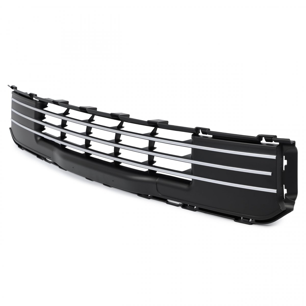 Front Bumper Grill For 2013-2019d Flex Plastic Abs Grille Replacement For Fo1036151 Da8z17k945ba Black Silvery