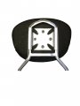Sissy Bar Backrest For 98 Yamaha V-star 650 Custom Xvs650 Studded Contoured