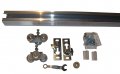 Series 2 Hbp- Heavy Duty Pocket Door Track And Hardware- 3-wheel Ball Bearing Hangers- 200 Lbs 24 Inch Door- Size- 44 3 4 