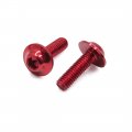 Uxcell 30pcs Universal Red M6 X 20mm Motorcycle Metal Fairing Hexagon Bolts Screws