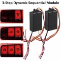 Yullign 3-step Sequential Dynamic Chase Flash Module Boxes Mustang Front Rear Turn Signal Light Led Controller For Ford 2pcs