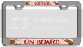 Boerboel On Board Dogs Pets Ch 3d Metal License Plate Frame Auto Suv Truck Tag Holder T27 