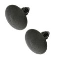 Gmc Sierra 15 Hd 2005 2006 Trim Panel Retainers Nylon Plastic Material Black 0 33 Inches Center Groove Diameter 0 99 Head 2 