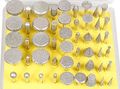 Agile-shop 50 Pcs Diamond Tipped Coated Rotary Grinding Head Jewelry Lapidary Burr Grit