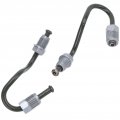 Qiilu Brake Line Pipe Copper 2pcs Rear Left And Right 1k0611763e 1k0611763f Replacement For A3 Convertible