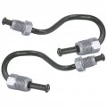Qiilu Brake Line Pipe Copper 2pcs Rear Left And Right 1k0611763e 1k0611763f Replacement For A3 Convertible