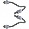 Qiilu Brake Line Pipe Copper 2pcs Rear Left And Right 1k0611763e 1k0611763f Replacement For A3 Convertible
