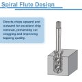 Spiral Flute Thread Taps M10 X 1 25 H2 Metric Machine Threading Tap Bit Uncoated Screw Tapping Repair Tool M2 High-speed Steel