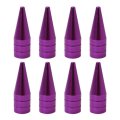 8 Pack Purple Long Spiked Wheel Tires Valve Stem Caps Metal Thread Kit For 2016 Gmc Acadia 