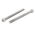 Uxcell M8x110mm Thread 304 Stainless Steel Hex Socket Head Cap Screw Bolt Din912 5pcs