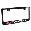 Ipick Image For Hemi 426 Black Real 3k Carbon Fiber Finish Abs Plastic License Plate Frame