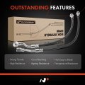 A-premium Rear Driver And Passenger Brake Hydraulic Hose Compatible With Select Chevy Gmc Models Avalanche 2500 2002-2006